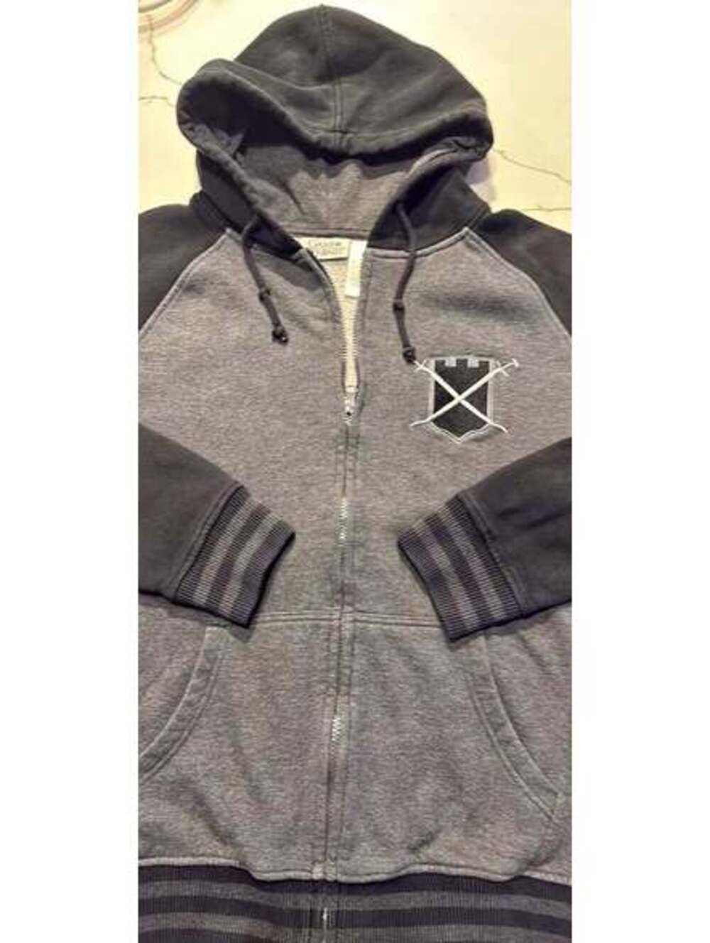 Game of Thrones Nights Watch Castle Black Zip-UP Hoodie XL